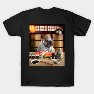 French Bulldog Sushi Chef T-Shirt